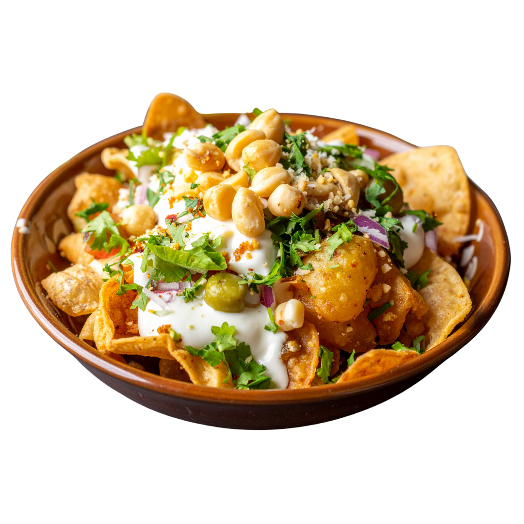 The Crispy Crown Jewel - Aloo Tikki Chaat