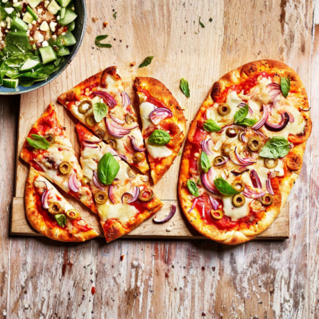 Pizzachu - Naan Pizza (comes with fries and choice of Pop/ Juice)